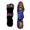 Acid Psychedelic Print Pattern Muay Thai Shin Guards-grizzshop