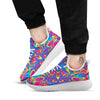 Acid Psychedelic Print Pattern White Athletic Shoes-grizzshop