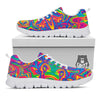 Acid Psychedelic Print Pattern White Sneaker-grizzshop