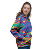 Acid Psychedelic Print Pattern Women's Hoodie-grizzshop