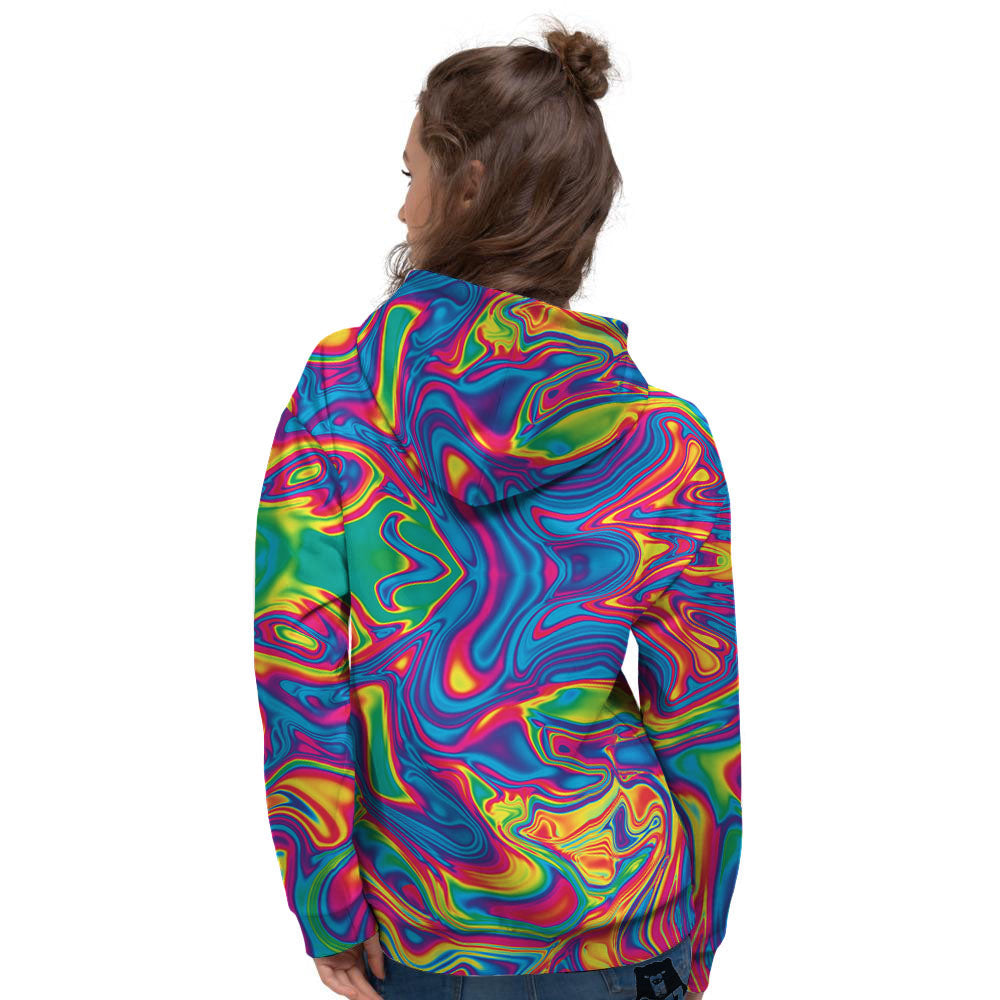 Acid Psychedelic Print Pattern Women's Hoodie-grizzshop