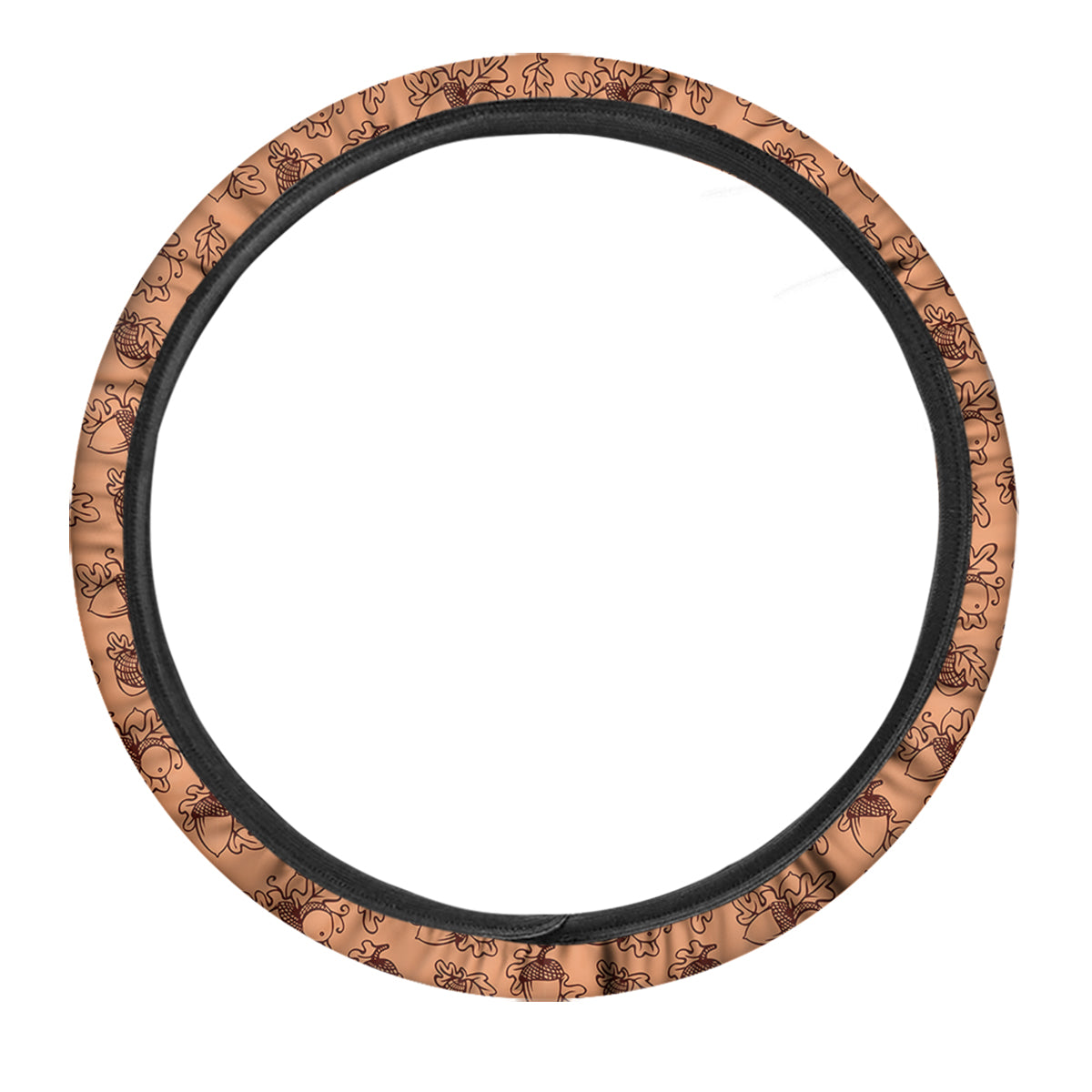 Acorn Drawing Print Pattern Car Steering Wheel Cover-grizzshop