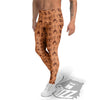 Acorn Drawing Print Pattern Men's Leggings-grizzshop