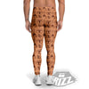 Acorn Drawing Print Pattern Men's Leggings-grizzshop