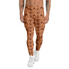 Acorn Drawing Print Pattern Men's Leggings-grizzshop