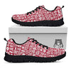 Adinkra African Tribe Red Symbols Black Sneaker-grizzshop