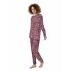 Adinkra African Tribe Red Symbols Women's Pajamas-grizzshop