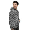 Adinkra Symbols Grey African Print Men's Hoodie-grizzshop