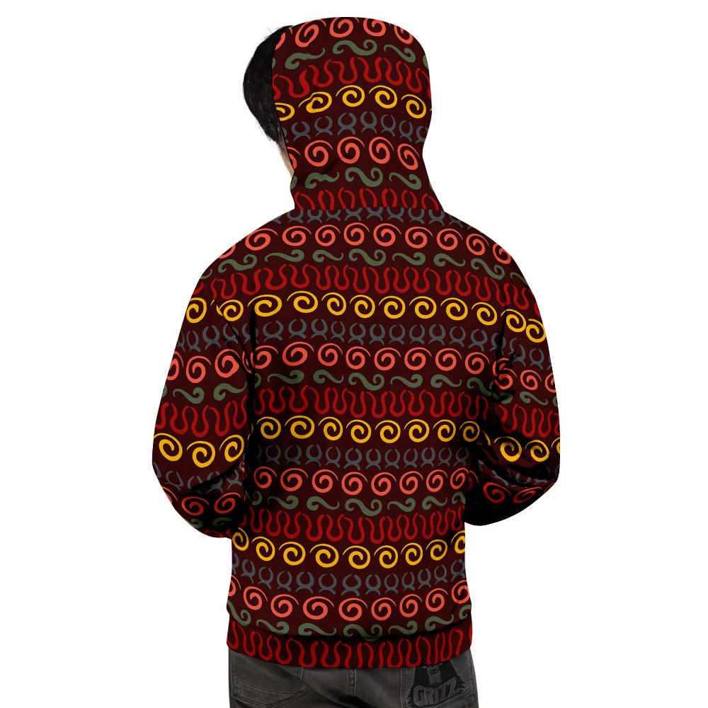 Adinkra Symbols West Print Pattern Men's Hoodie-grizzshop