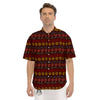 Adinkra Symbols West Print Pattern Men's Short Sleeve Shirts-grizzshop