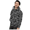 Adinkra Symbols White And Black Print Pattern Men's Hoodie-grizzshop