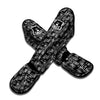 Adinkra Symbols White And Black Print Pattern Muay Thai Shin Guards-grizzshop