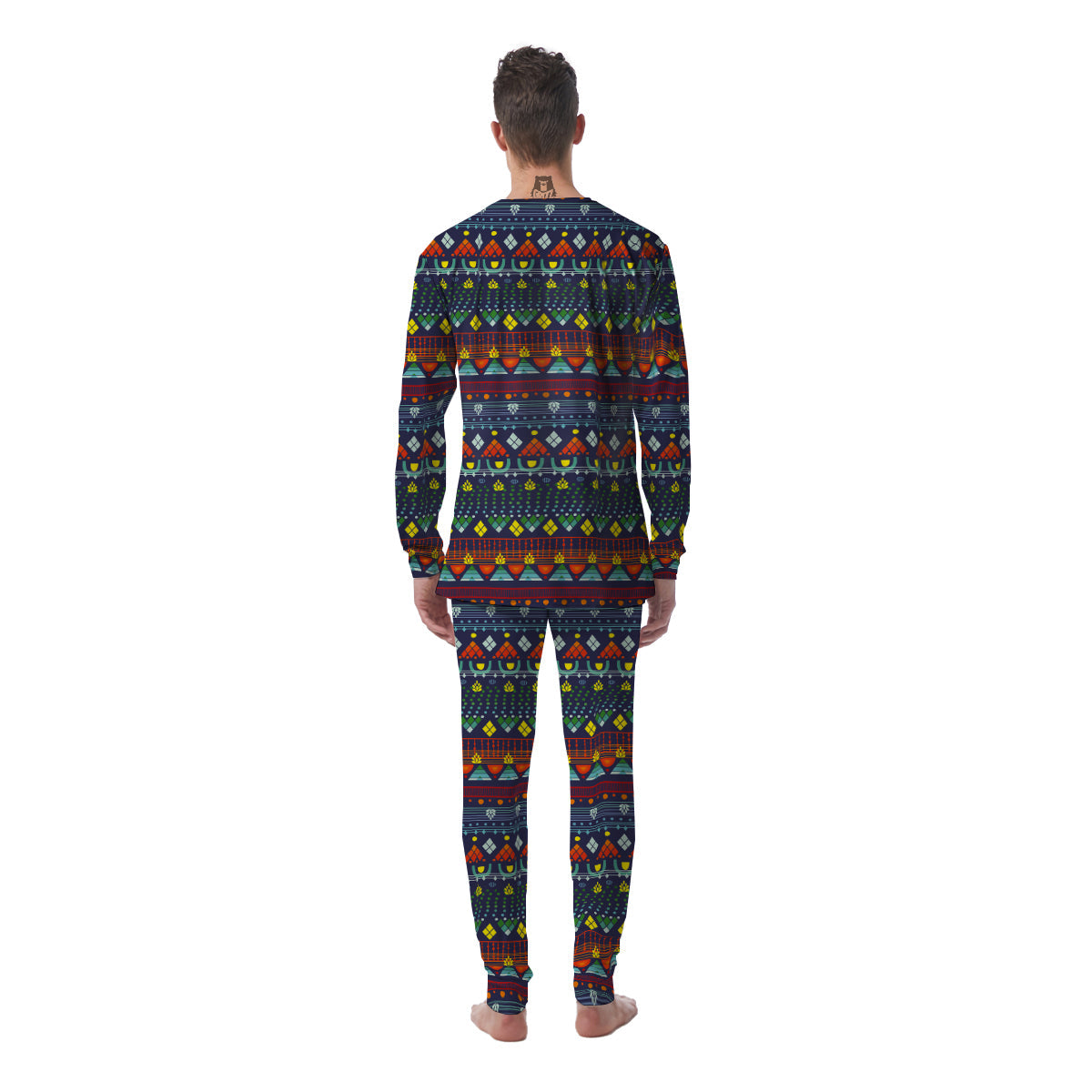 Adinkra Tribe African West Symbols Men's Pajamas-grizzshop