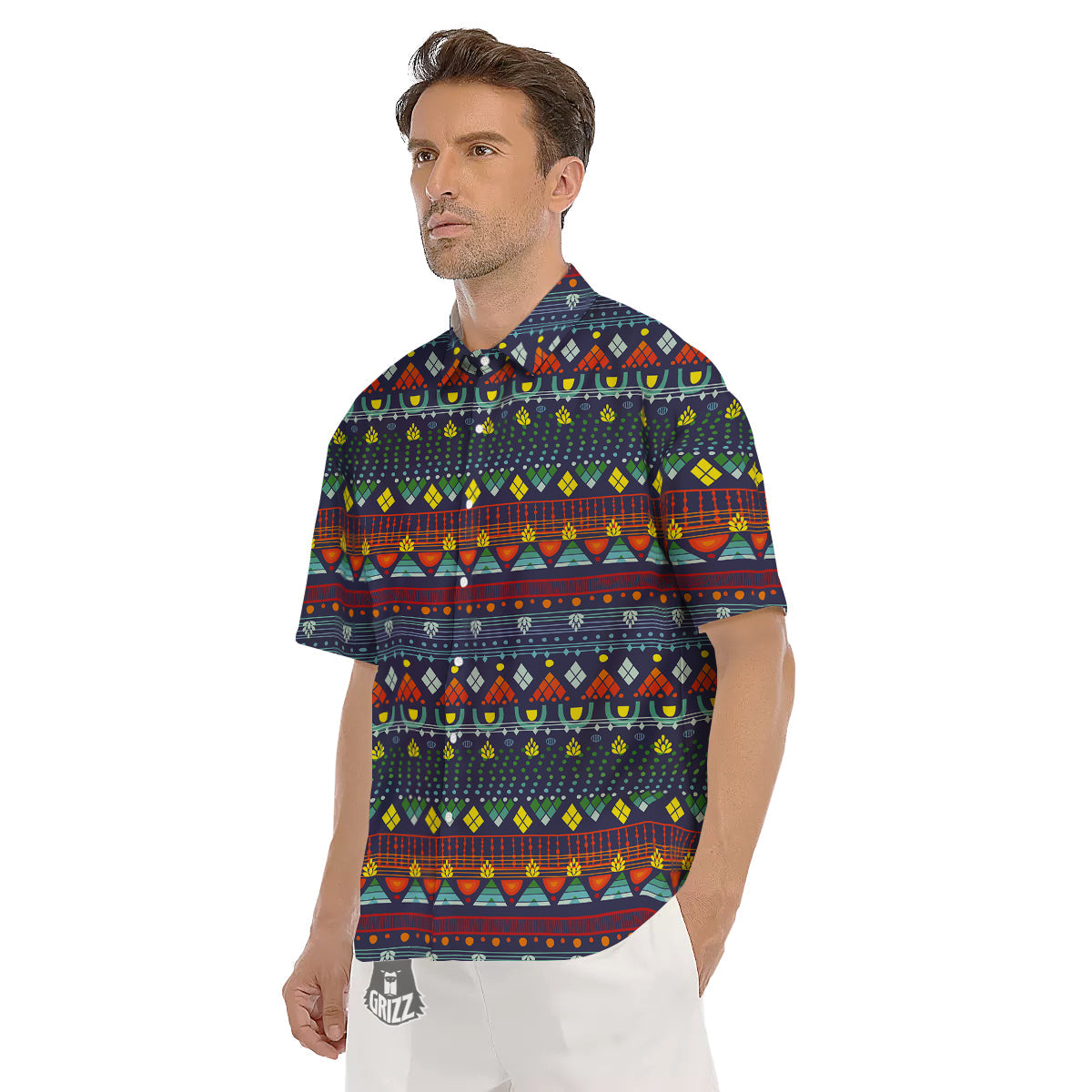 Adinkra Tribe African West Symbols Men's Short Sleeve Shirts-grizzshop