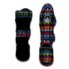 Adinkra Tribe African West Symbols Muay Thai Shin Guards-grizzshop