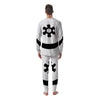 Adinkra Tribe Symbols White And Black Men's Pajamas-grizzshop