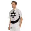 Adinkra Tribe Symbols White And Black Men's Short Sleeve Shirts-grizzshop