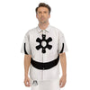 Adinkra Tribe Symbols White And Black Men's Short Sleeve Shirts-grizzshop