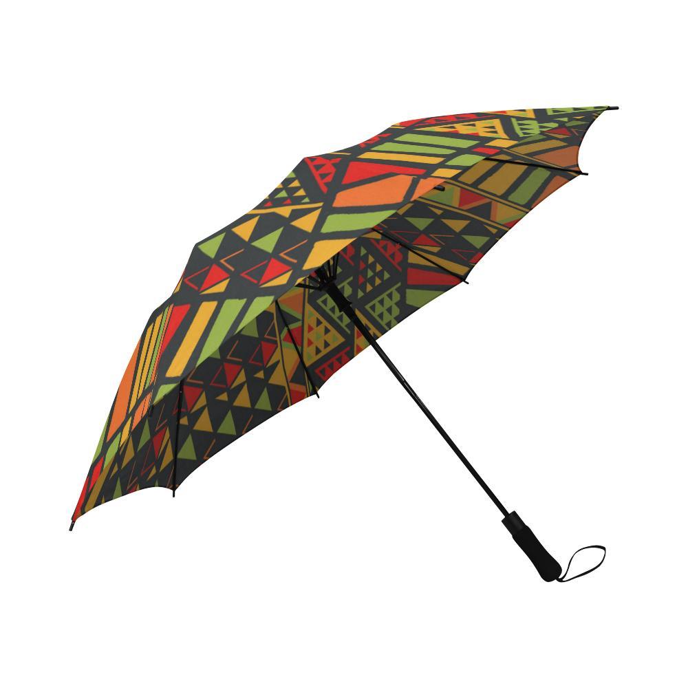 Africa Afro Dashiki Adinkra Kente Pattern Auto-Foldable Umbrella-grizzshop