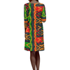 Africa Pattern Dress-grizzshop