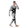 African Adinkra Symbols White And Black Men's Pajamas-grizzshop