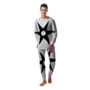 African Adinkra Symbols White And Black Men's Pajamas-grizzshop