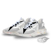 African Adinkra Symbols White And Black White Gym Shoes-grizzshop