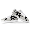 African Adinkra Symbols White And Black White Low Top Sneakers-grizzshop