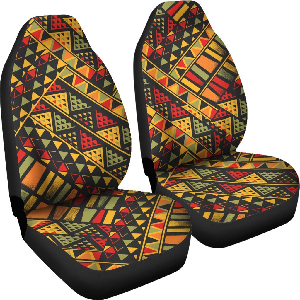 African Afro Dashiki Adinkra Kente Pattern Car Seat Covers-grizzshop