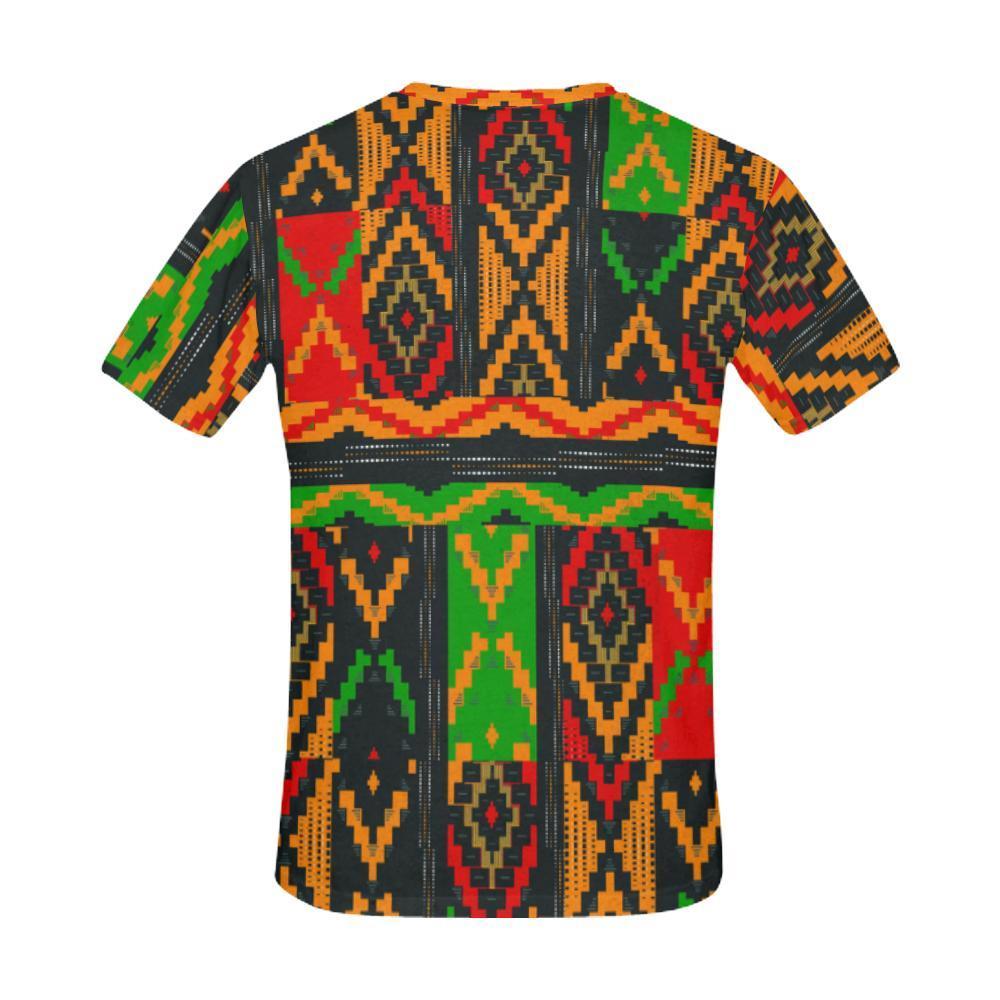African Afro Dashiki Adinkra Kente Pattern T-Shirt-grizzshop