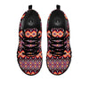 African Dashiki Black And Purple Print Black Sneaker-grizzshop