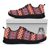 African Dashiki Black And Purple Print Black Sneaker-grizzshop