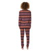 African Dashiki Black And Purple Print Women's Pajamas-grizzshop