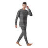 African Ethnic White And Black Print Men's Pajamas-grizzshop