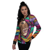 African Girl Art Print Women's Bomber Jacket-grizzshop