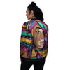 African Girl Art Print Women's Bomber Jacket-grizzshop