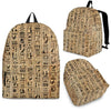 African Hieroglyphics Pattern Print Backpack-grizzshop