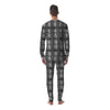 African Inspired White And Black Print Men's Pajamas-grizzshop