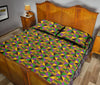 African Kente Pattern Print Bed Set Quilt-grizzshop