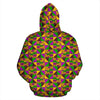 African Kente Pattern Print Men Women Pullover Hoodie-grizzshop