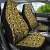 African Kente Pattern Print Universal Fit Car Seat Covers-grizzshop