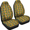 African Kente Pattern Print Universal Fit Car Seat Covers-grizzshop