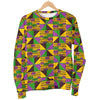 African Kente Pattern Print Women's Sweatshirt-grizzshop