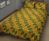 African Kente Print Pattern Bed Set Quilt-grizzshop