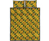 African Kente Print Pattern Bed Set Quilt-grizzshop