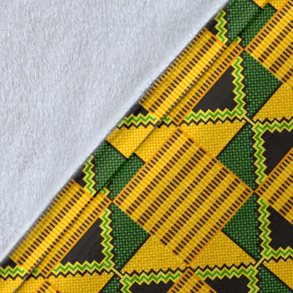 African Kente Print Pattern Blanket-grizzshop