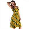 African Kente Print Pattern Dress-grizzshop