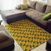 African Kente Print Pattern Floor Mat-grizzshop