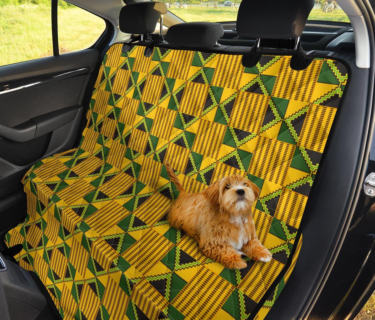 African Kente Print Pattern Pet Car Seat Cover-grizzshop