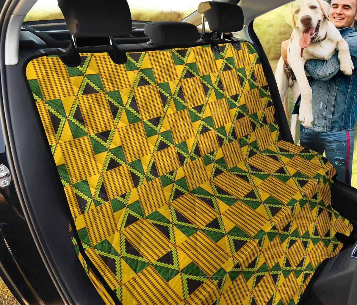 African Kente Print Pattern Pet Car Seat Cover-grizzshop